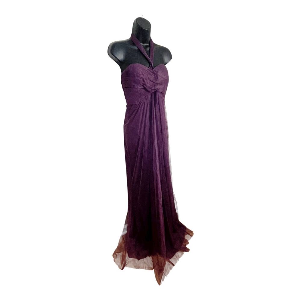 Jenny‎ Yoo Annabelle Convertible Tulle Bridesmaid Prom Dress Raisin Size 4 New - Picture 4 of 11